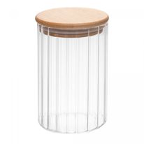 Porta Mantimento de Vidro Borossilicato com Tampa de Bambu Wolff 300ml