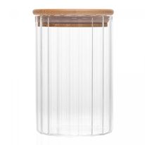 Porta Mantimento de Vidro Borossilicato com Tampa de Bambu Wolff 300ml