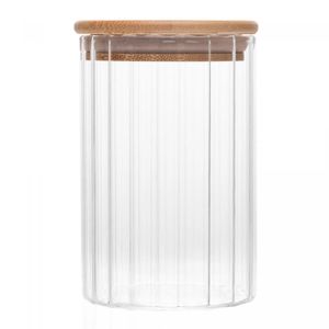 Porta Mantimento de Vidro Borossilicato com Tampa de Bambu Wolff 300ml