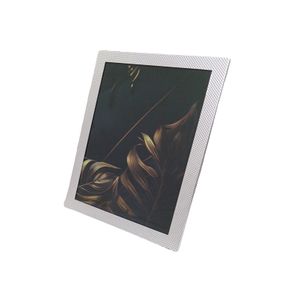 Porta Retrato de Aço Chess Wolff Prata 15cm x 20cm