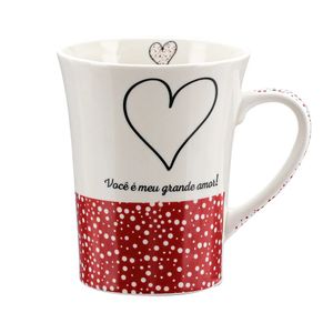 Caneca Porcelana Love Yangzi 340ml (Produto Sortido)