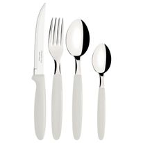 Faqueiro de Inox Ipnema Branco Tramontina com 24 peças