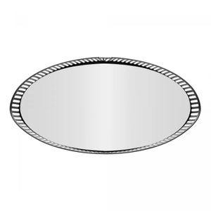Bandeja de Metal com Espelho Lyor Berlin Preta 26cm x 12cm