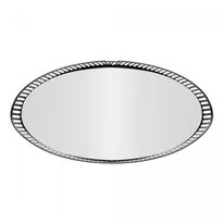 Bandeja de Metal com Espelho Lyor Berlin Preta 32cm x 17cm