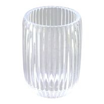 Porta Escova Dental Cystal Vidro Newpro