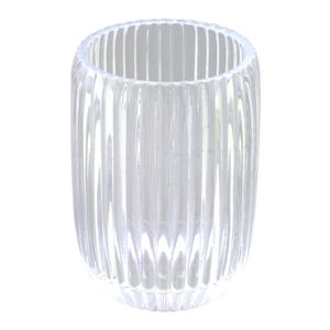 Porta Escova Dental Cystal Vidro Newpro