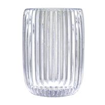 Porta Escova Dental Cystal Vidro Newpro