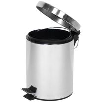 Lixeira Inox Com Pedal Virgo 5l