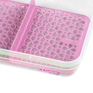 Pote Plástico com Trava Freshy Sanremo com Divisor 1,6l