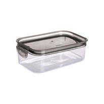 Porta Mantimento Hermético Retangular Trava Mais Plasútil Cristal 500ml