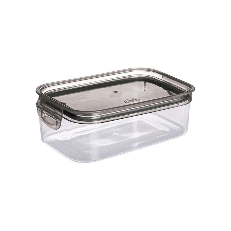 Porta-Mantimento-Hermetico-Retangular-Trava-Mais-Plasutil-Cristal-500ml-157983