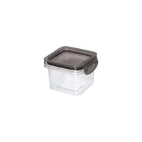 Porta Mantimento Hermético Quadrado Trava Mais Plasútil Cristal 380ml