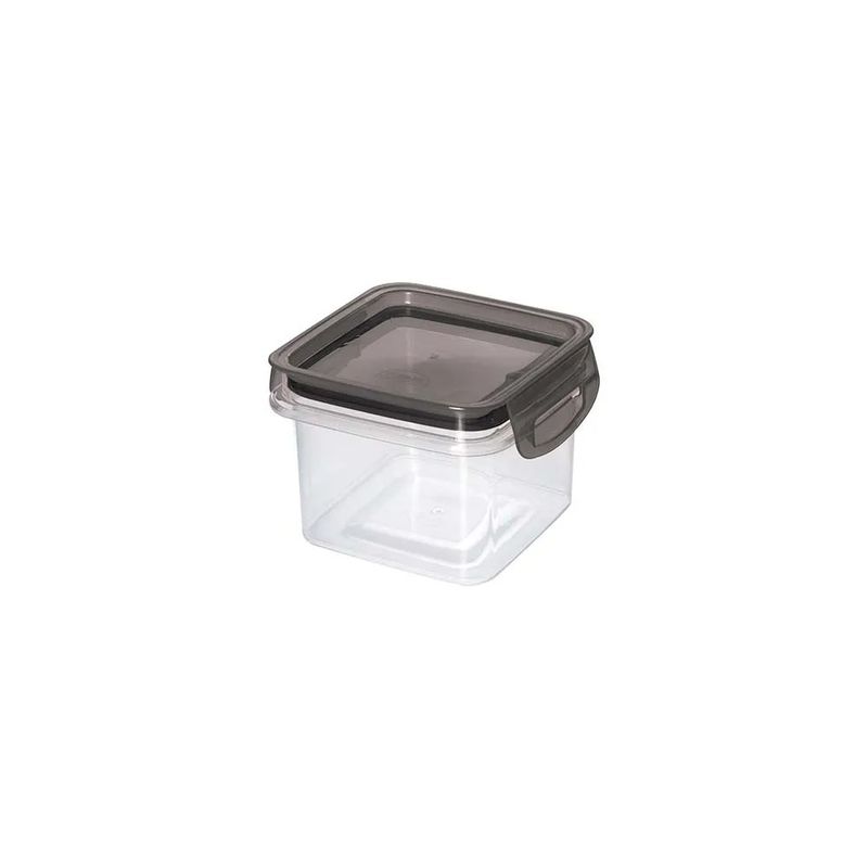 Porta-Mantimento-Hermetico-Quadrado-Trava-Mais-Plasutil-Cristal-380ml-157984