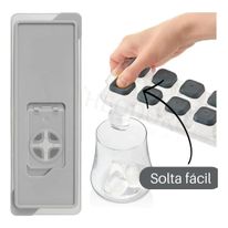 Forma  para Gelo com Tampa Grey Mimo 12 Cubos