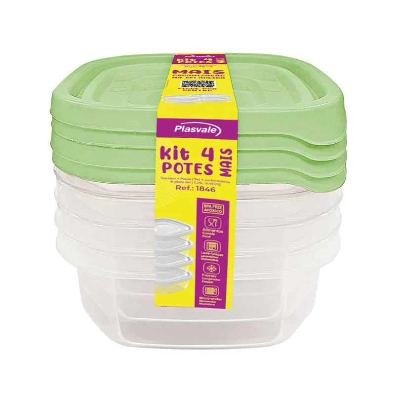 Conjunto-de-Pote-Plastico-Quadrado-Plasvale-4-Pecas-250ml--Produto-Sortido--Conjunto--de-Pote-Plastico-Quadrado-Plasvale-4-Pecas-250ml--Produto-Sortido--157916