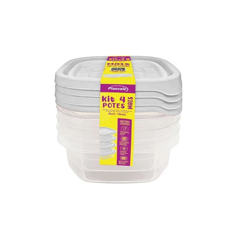 Conjunto-de-Pote-Plastico-Quadrado-Plasvale-4-Pecas-250ml--Produto-Sortido--Conjunto--de-Pote-Plastico-Quadrado-Plasvale-4-Pecas-250ml--Produto-Sortido--157915
