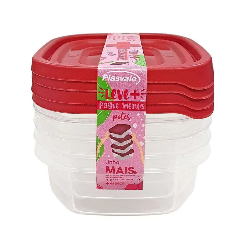 Conjunto-de-Pote-Plastico-Quadrado-Plasvale-4-Pecas-250ml--Produto-Sortido--Conjunto--de-Pote-Plastico-Quadrado-Plasvale-4-Pecas-250ml--Produto-Sortido--157914