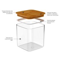 Pote Hermético de Plástico Keep Maxxi OU Quadrado 2,3l