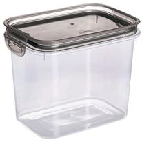 Porta Mantimento Hermético Retangular Trava Mais Plasútil Cristal 1,8l