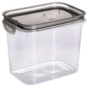 Porta Mantimento Hermético Retangular Trava Mais Plasútil Cristal 1,8l