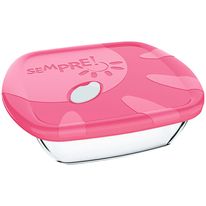 Assadeira de Vidro Quadrada com Tampa Sempre 1,5l (Produto Sortido)