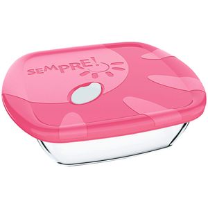 Assadeira de Vidro Quadrada com Tampa Sempre 1,5l (Produto Sortido)