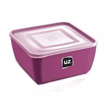 Pote Plástico Premium Quadrado Magenta UZ 2,5L