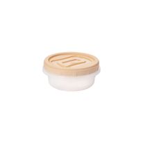 Pote Plástico Clic Com Rosca Plasútil Cappuccino 390ml