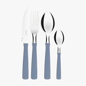 Faqueiro de Inox New Azul Tramontina com 24 peças