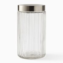 Pote de Vidro Redondo Sleek com Tampa Mimo Style 1,6l