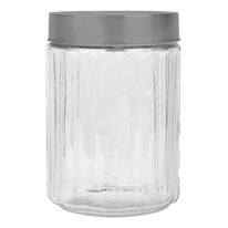 Pote de Vidro Redondo Sleek com Tampa Mimo Style 1,2l