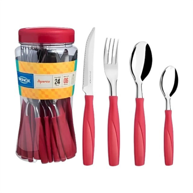Faqueiro-em-Aco-Inox-Itaparica-Vermelho-Brinox-24-pecas-158355