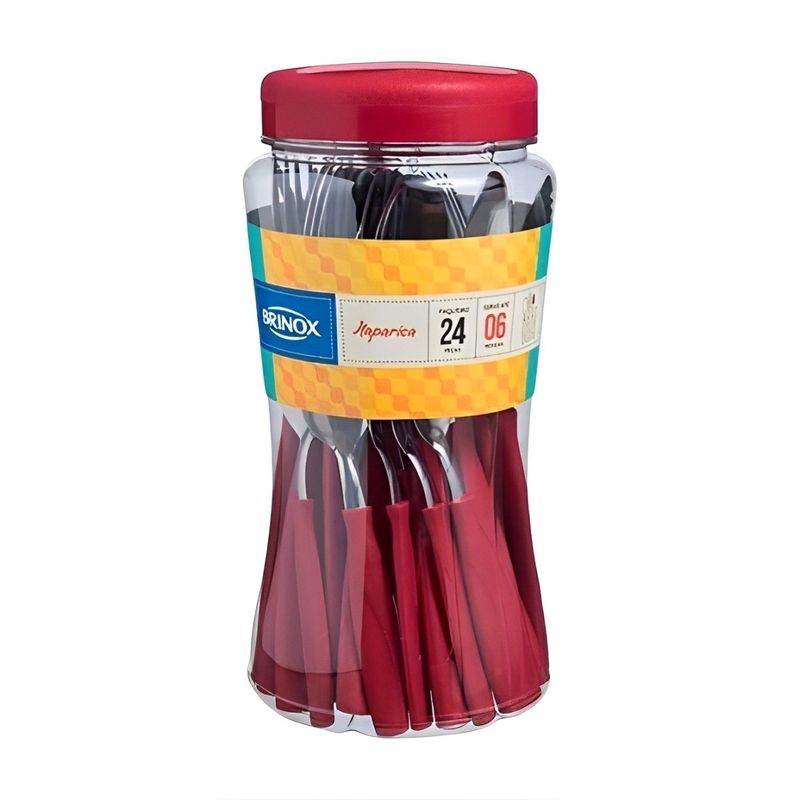 Faqueiro-em-Aco-Inox-Itaparica-Vermelho-Brinox-24-pecas-158354