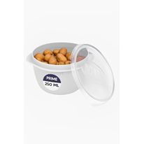 Pote Plástico Bowl MB Branco 250ml