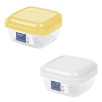 Pote Plástico Quadrado EveryDay MB 220ml (Produto Sortido)