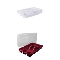 Porta Talheres Com Divisória Com Tampa MB (Produto Sortido)