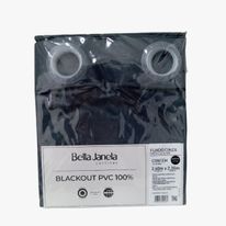 Blackout em Pvc Ilhós Cinza Bella Janela 2,30m x 2,60m