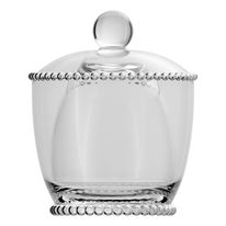 Manteigueira de Vidro com Tampa Pearl Wolff 11cm x 10,5cm