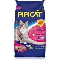 Areia Higiênica Pipicat Floral Kelco 4Kg