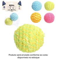 Brinquedo para Gatos Bola com Guizo Ringo com 2 peças (Produto Sortido)