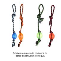 Brinquedo para Cães Corda com Bola e Nó Ringo (Produto Sortido)