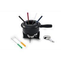 Conjunto de Fondue Brinox Preto com 10 peças