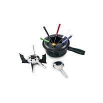 Conjunto de Fondue Brinox Preto com 10 peças