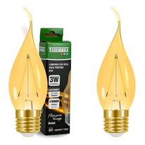 Lâmpada de Led Filamento Bico Torcido B35 Taschibra 3W Bivolt