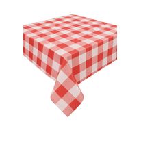 Toalha de Mesa Xadrez Std Vermelho 140cm x 140cm