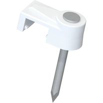 Fixa Fio Branco Ribeiro 2,5mm a 4mm com 15 peças