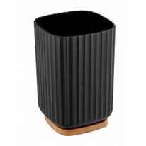 Porta Algodão com Detalhes em Bambu Newpro