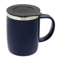 Caneca com Tampa de Inox  Newpro Navy