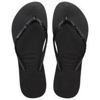 Sandália Slim Glitter Preto Havaianas