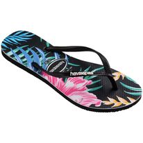 Sandália Slim Floral Preto Havaianas